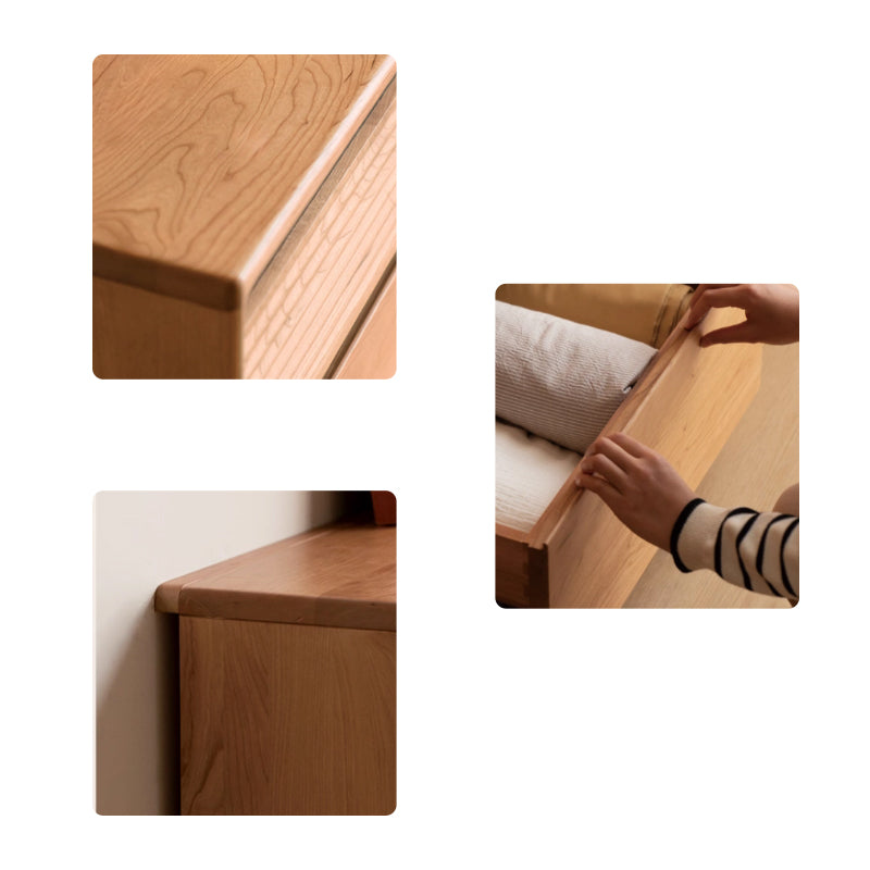 Jesse Solid Cherry Wood Chest of Drawers, 9 Drawers, 165cm – view 3