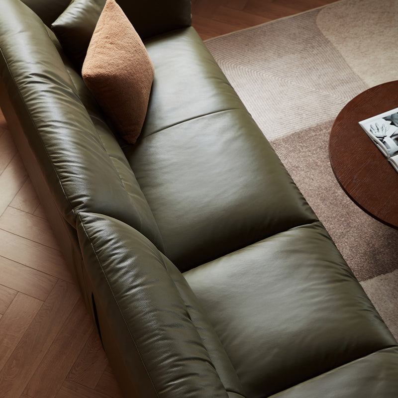 Holden 214cm/274cm/314cm FAS-Graded Solid American Oak Wood Multiple People Sofa Top-grain Leather