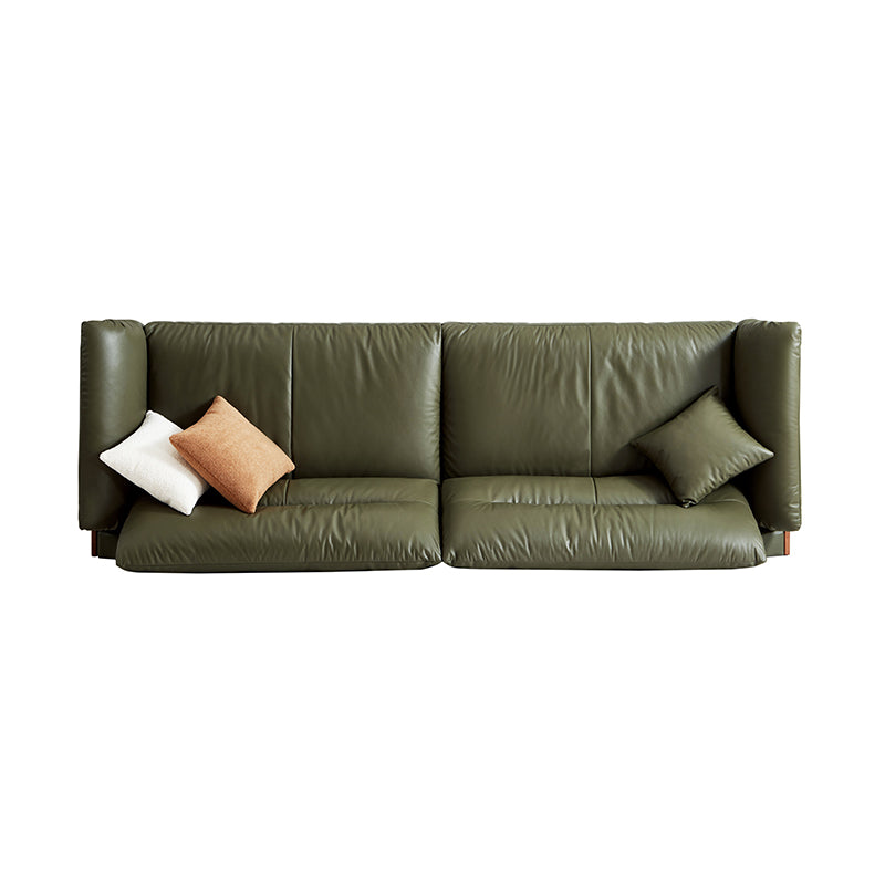 Holden 214cm/274cm/314cm FAS-Graded Solid American Oak Wood Multiple People Sofa Top-grain Leather