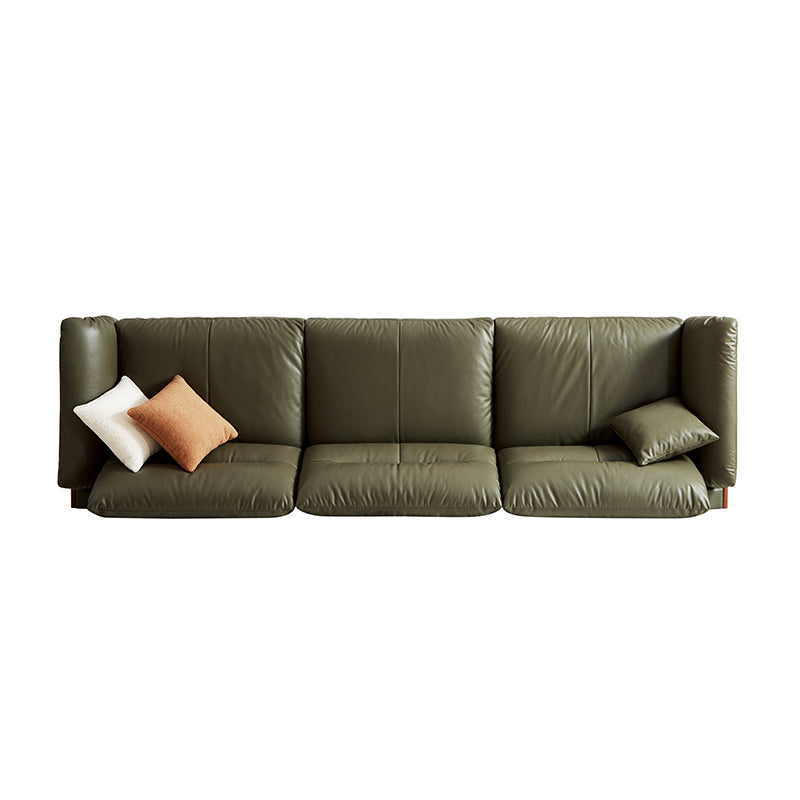 Holden 214cm/274cm/314cm FAS-Graded Solid American Oak Wood Multiple People Sofa Top-grain Leather