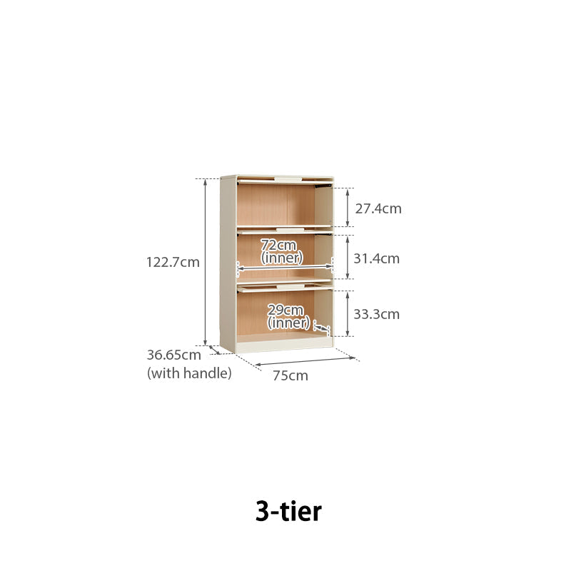 Gareth Flip-Door Bookcase 75cm, 3 to 5 Tiers – view 22