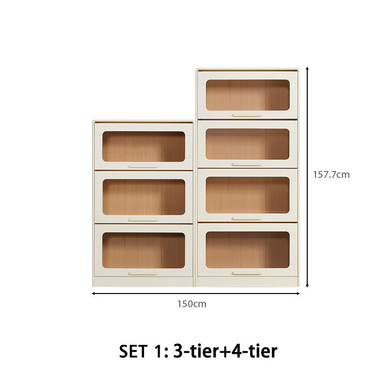 Gareth Flip-Door Bookcase 75cm, 3 to 5 Tiers – view 16