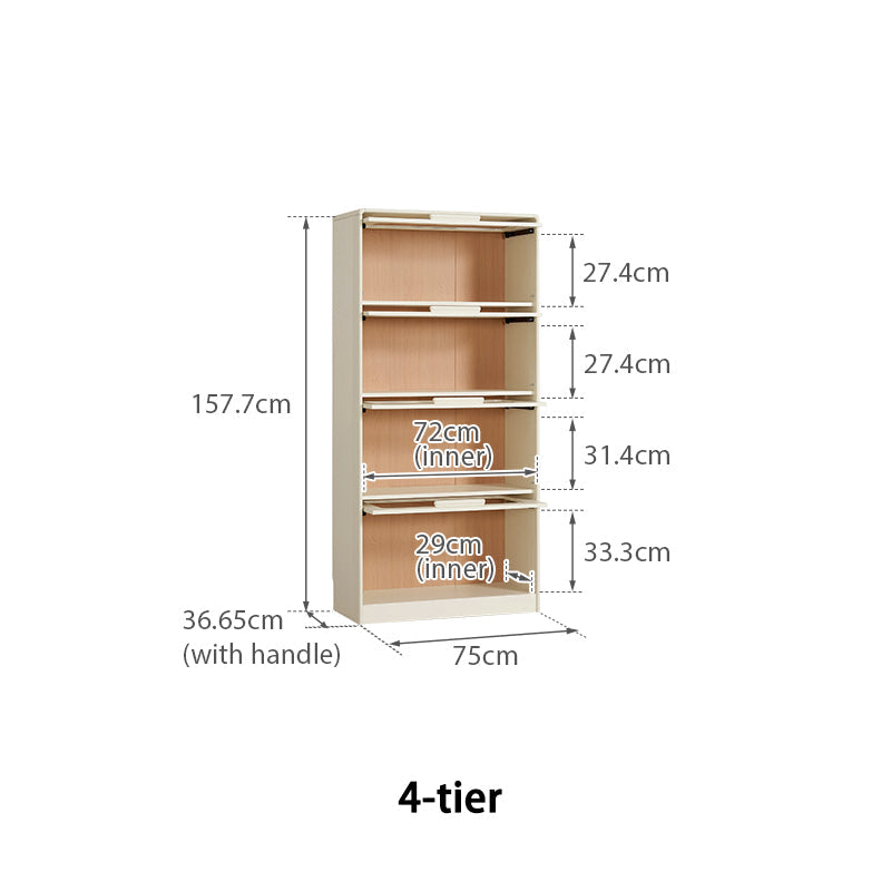 Gareth Flip-Door Bookcase 75cm, 3 to 5 Tiers – view 28