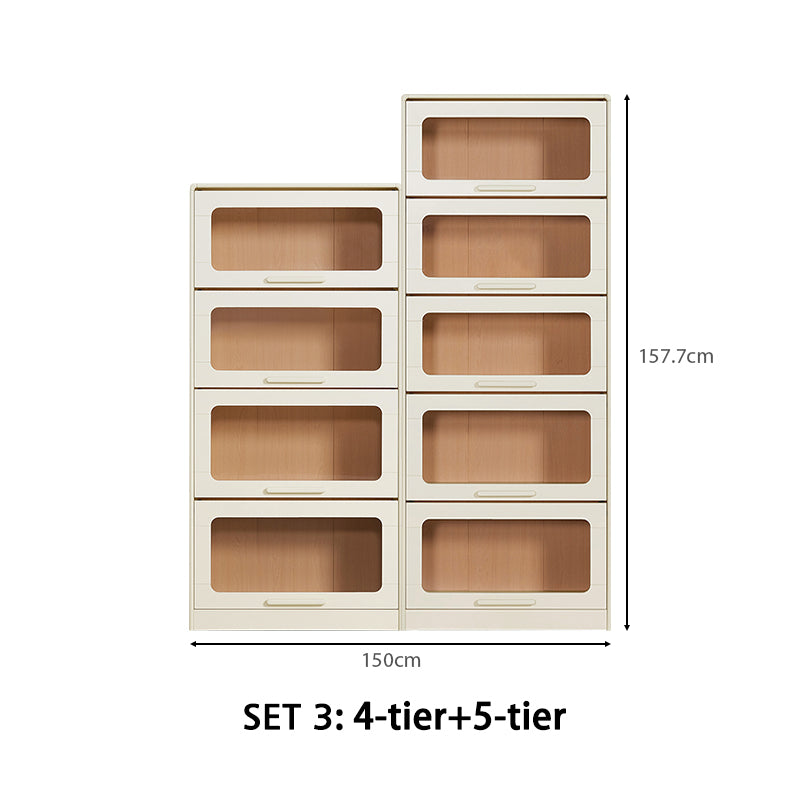 Gareth Flip-Door Bookcase 75cm, 3 to 5 Tiers – view 11