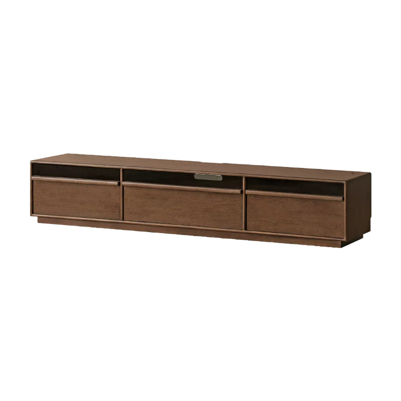 Alessia 1.8m/2m/2.2m Rubberwood TV Stand/Entertainment Unit For Home Walnut Color