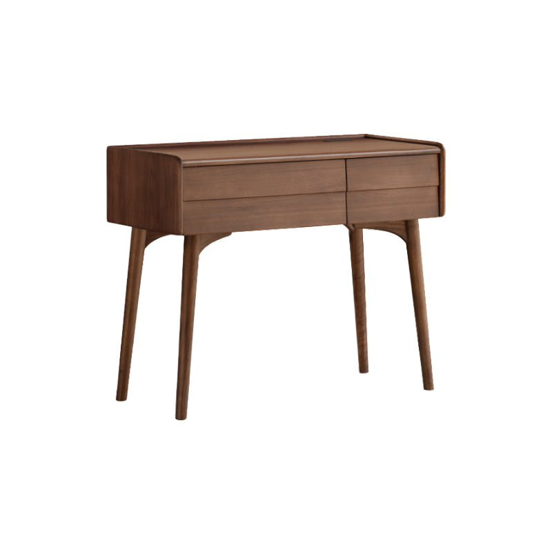 Charlene FAS-Graded Solid Black Walnut Wood/American Oak Wood Dressing Table/Bedroom Vanity Table with Drawer