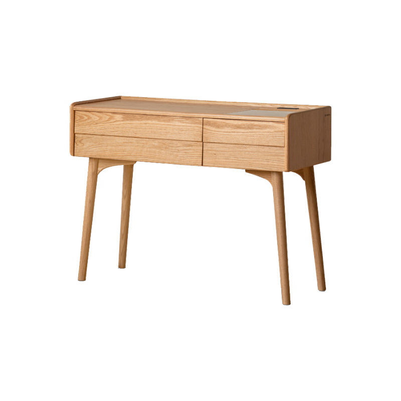 Charlene FAS-Graded Solid Black Walnut Wood/American Oak Wood Dressing Table/Bedroom Vanity Table with Drawer