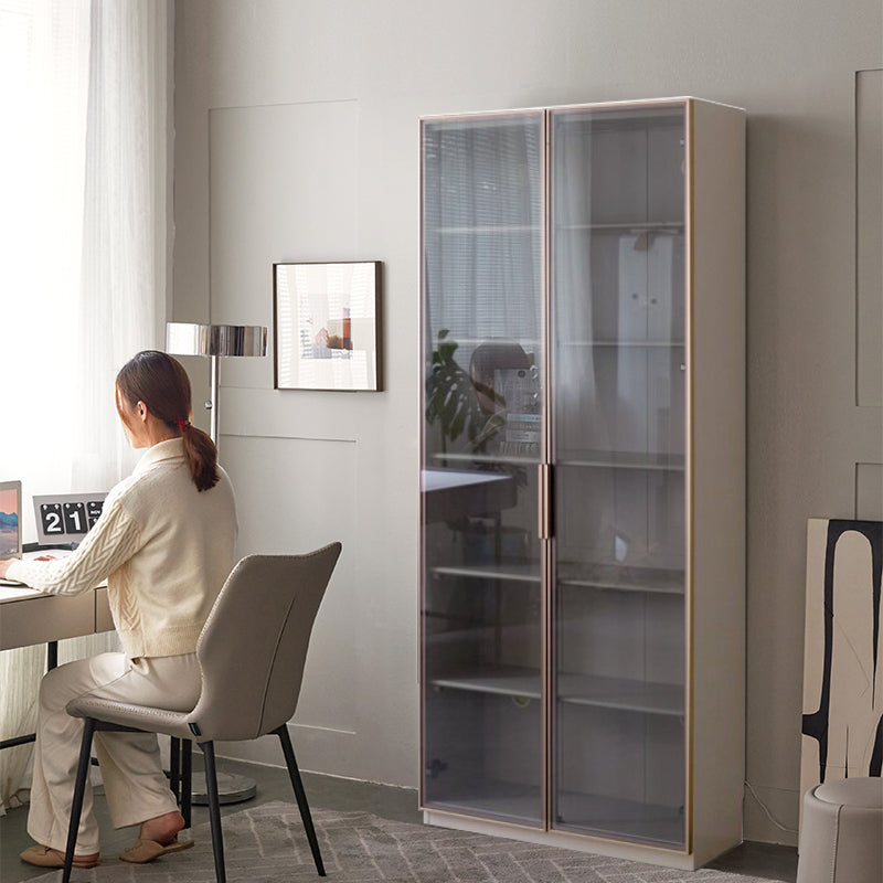 Colin Solid Timber Bookcase 200cm, 85cm Wide, Grey