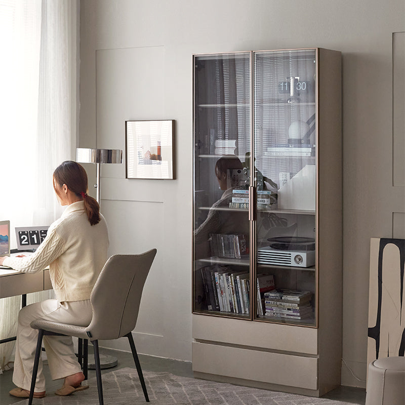 Colin Solid Timber Bookcase 200cm, 85cm Wide, Grey – view 5