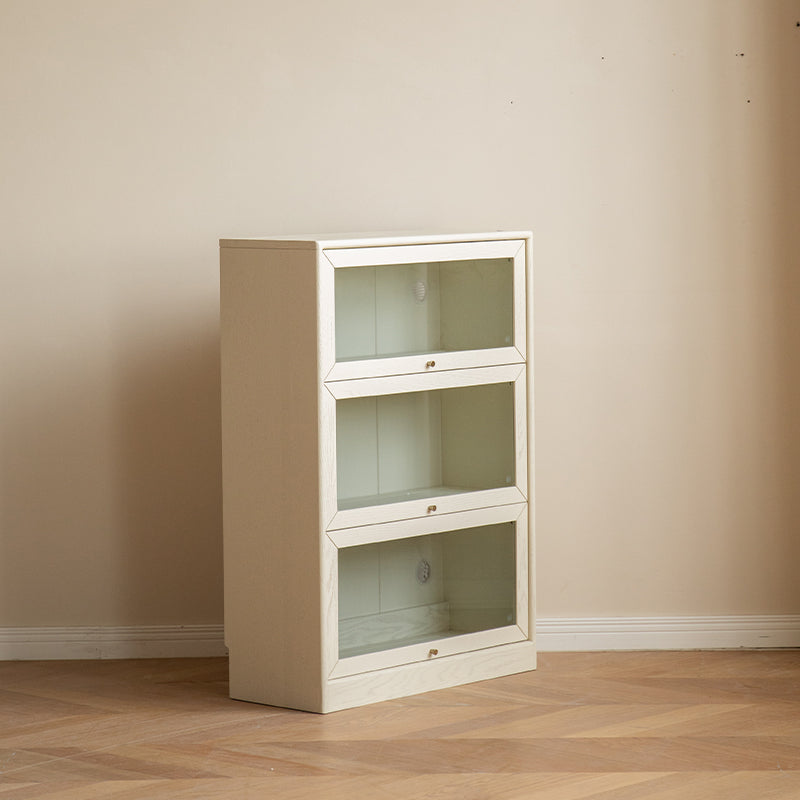 Jared Solid Oak Bookcase with Light 75cm, 3 Heights – view 10