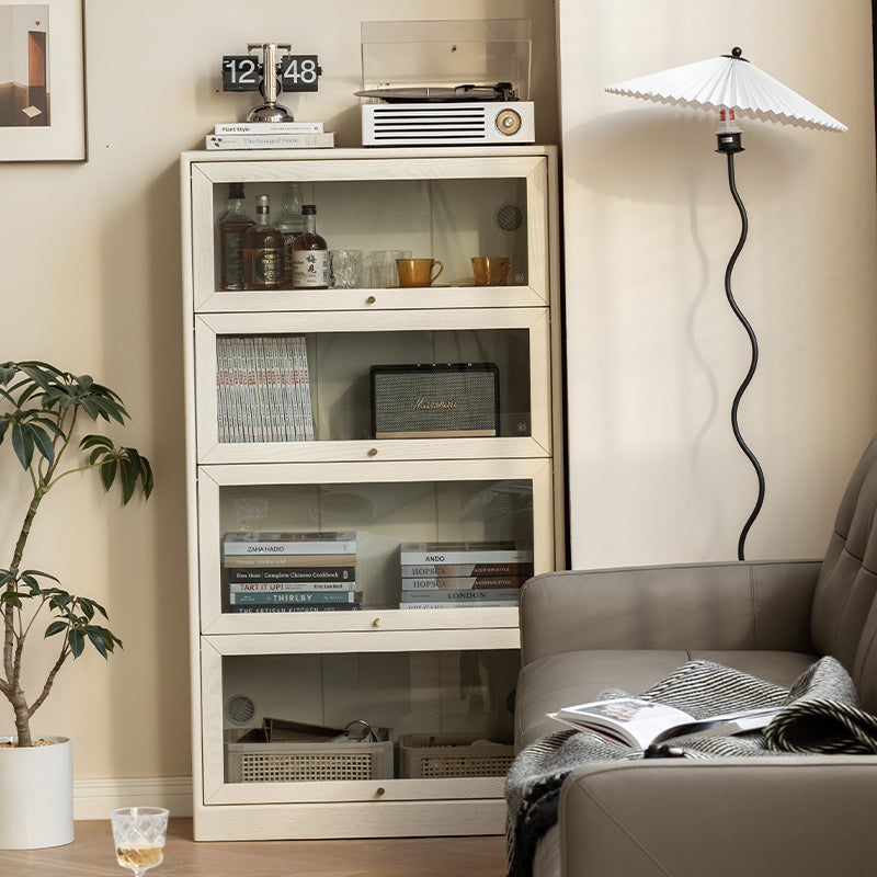 Jared Solid Oak Bookcase with Light 75cm, 3 Heights – view 13