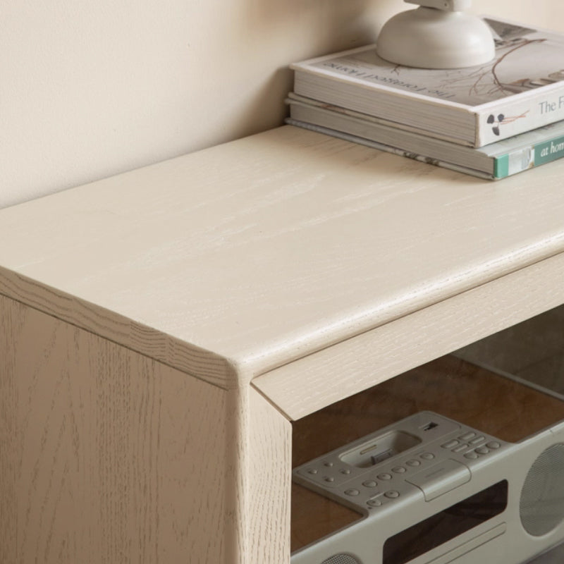Jared Solid Oak Bookcase with Light 75cm, 3 Heights – view 4