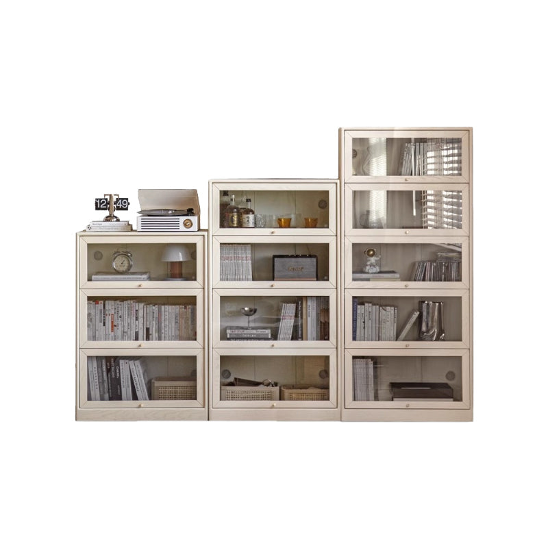 Jared Solid Oak Bookcase with Light 75cm, 3 Heights – view 7