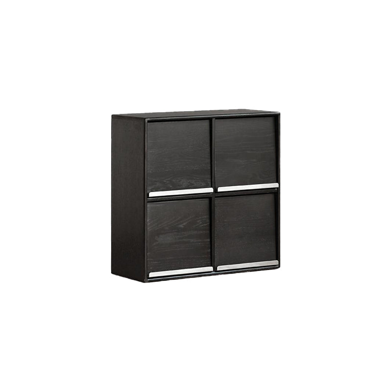 Leah Black Oak Storage Cabinet 86cm or 128cm, Doors – view 9