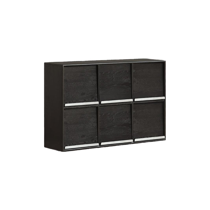 Leah Black Oak Storage Cabinet 86cm or 128cm, Doors – view 6
