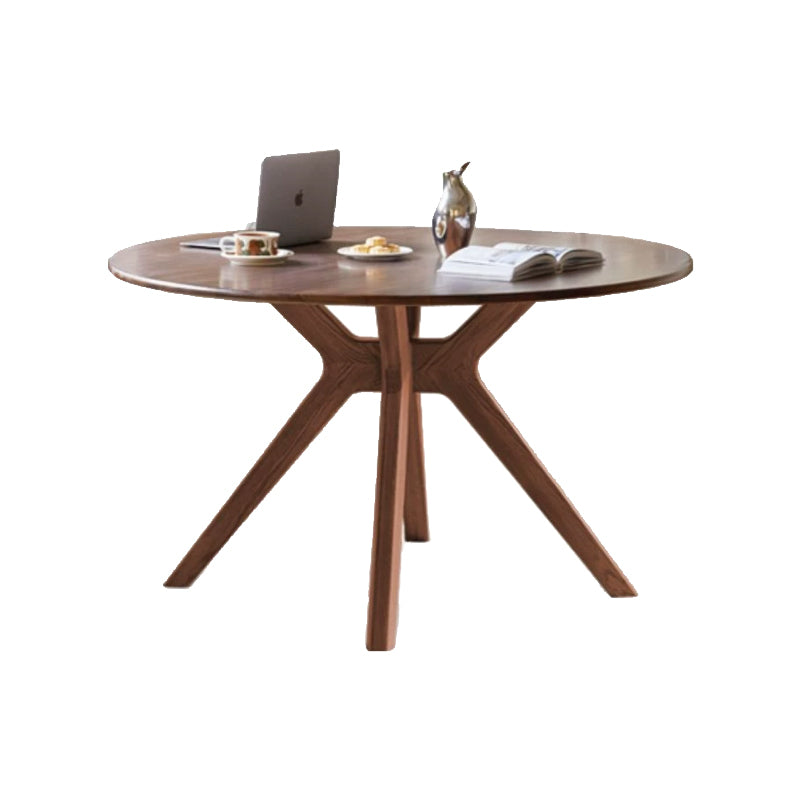 Fallon 110cm/120cm/130cm FAS-Graded Solid Black Walnut Wood Round Dining Table For Home