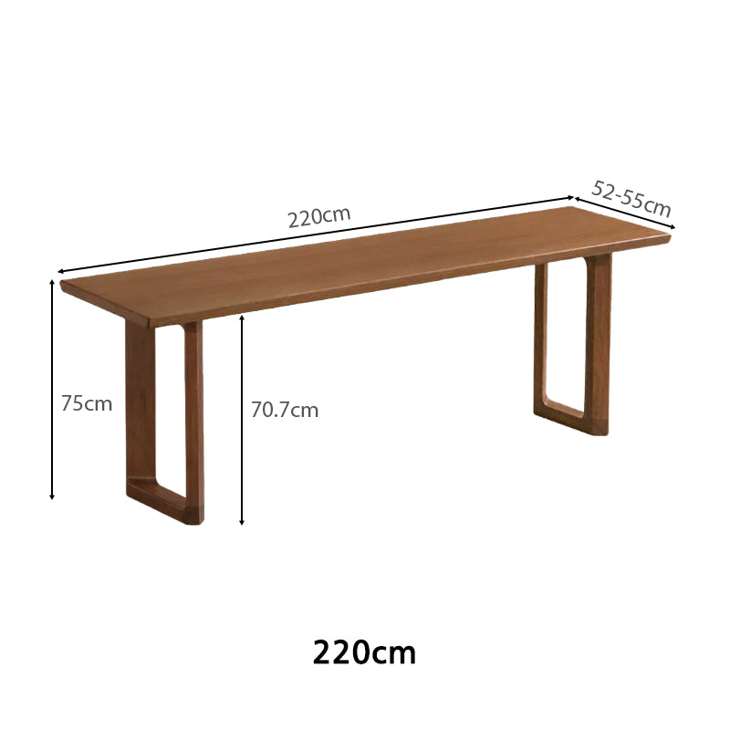 Alaric 180cm/200cm/220cm/240cm South American Walnut Wood Dining Table/Office Table Walnut Color