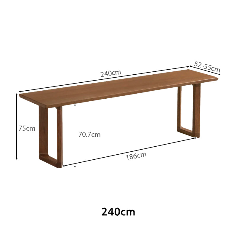 Alaric 180cm/200cm/220cm/240cm South American Walnut Wood Dining Table/Office Table Walnut Color