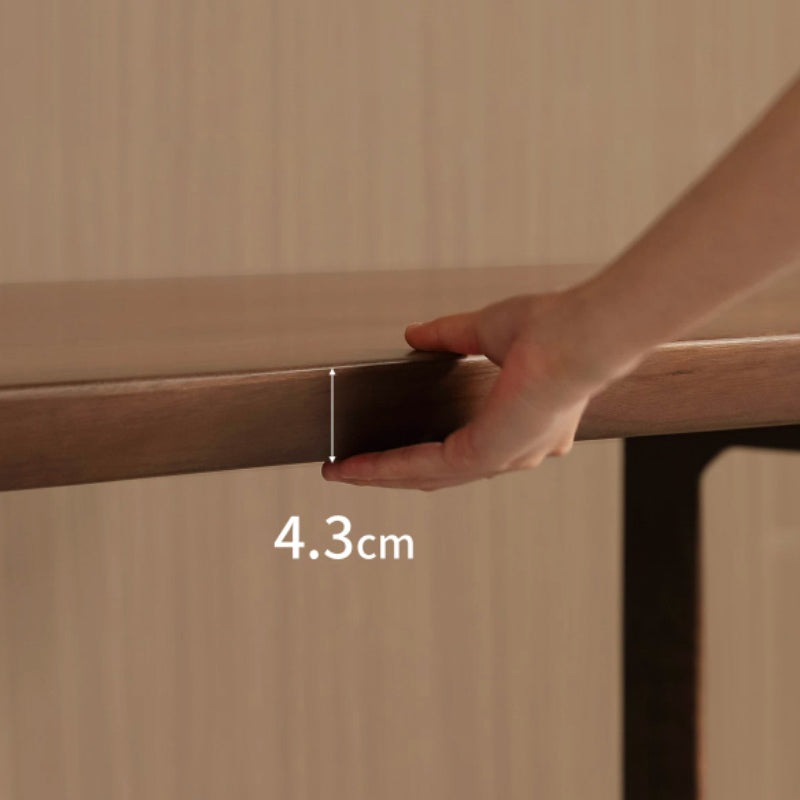 Alaric 180cm/200cm/220cm/240cm South American Walnut Wood Dining Table/Office Table Walnut Color