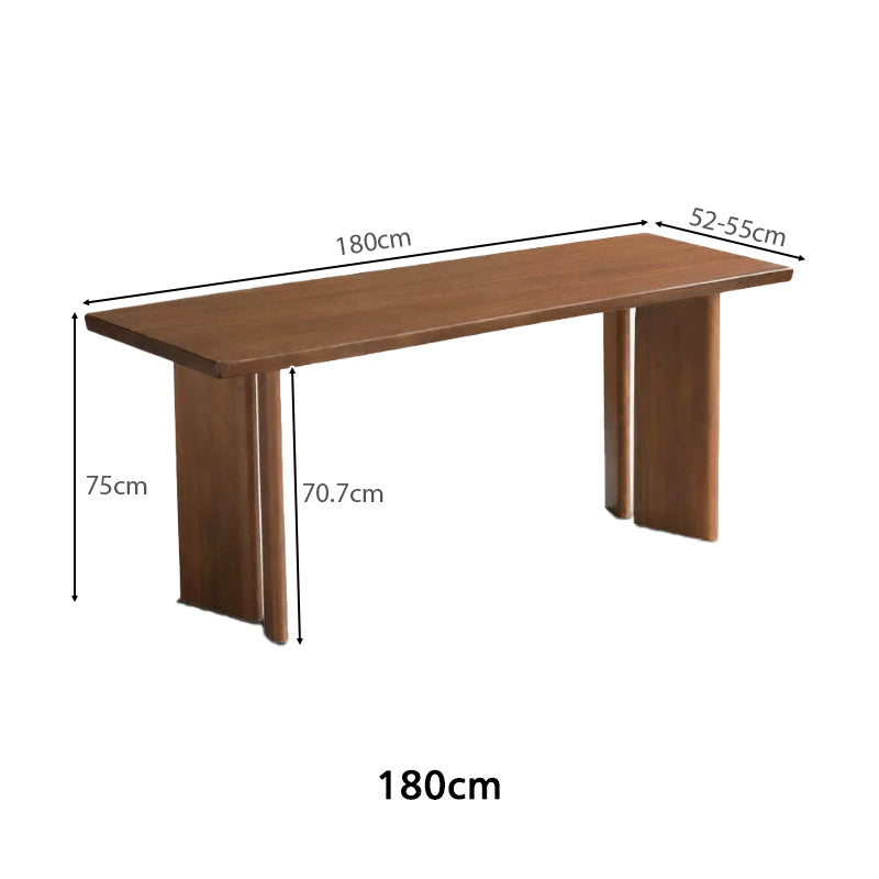 Aisha 180cm/200cm/220cm/240cm South American Walnut Wood Dining Table/Office Table Walnut Color