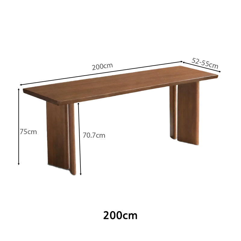 Aisha 180cm/200cm/220cm/240cm South American Walnut Wood Dining Table/Office Table Walnut Color