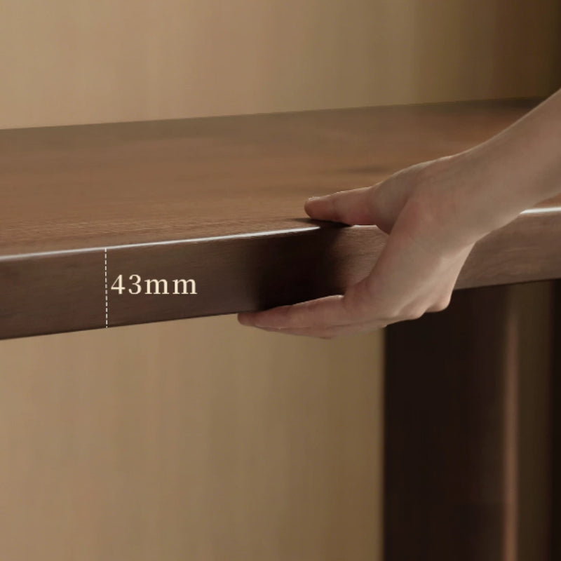 Aisha 180cm/200cm/220cm/240cm South American Walnut Wood Dining Table/Office Table Walnut Color