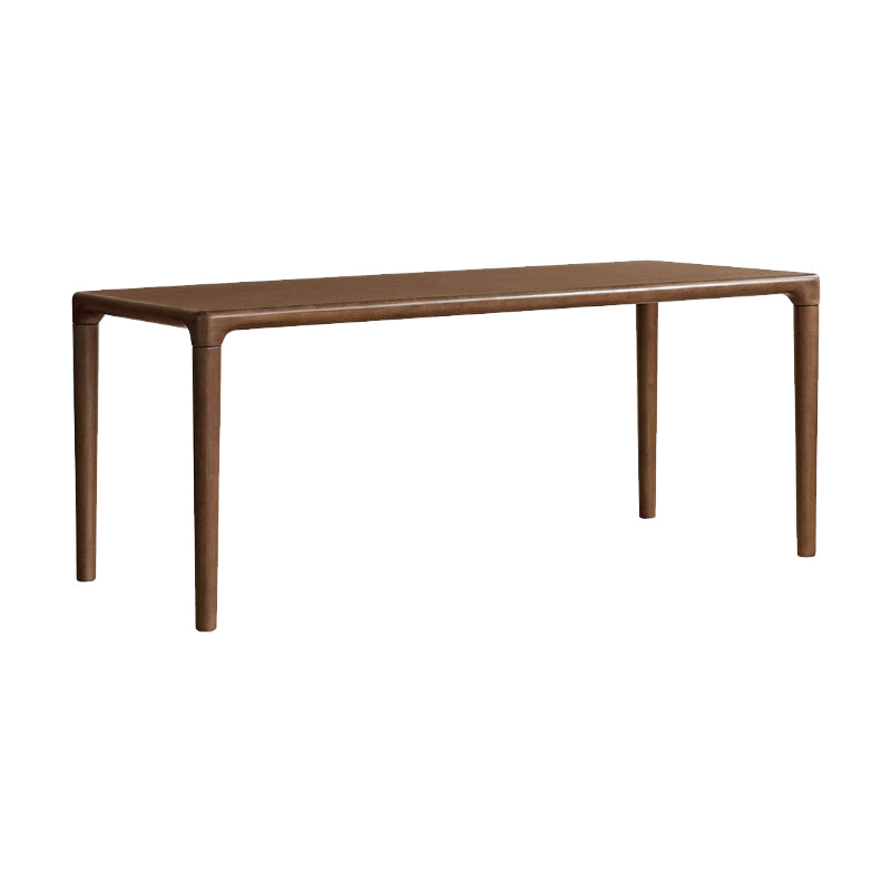 Adan rubberwood dining table set in walnut colour – 160cm Table, view 15