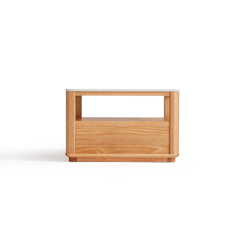 Alana Coffee Table & Side Table Set, FAS-Graded Solid American Oak with Paulownia Wood and – view 16