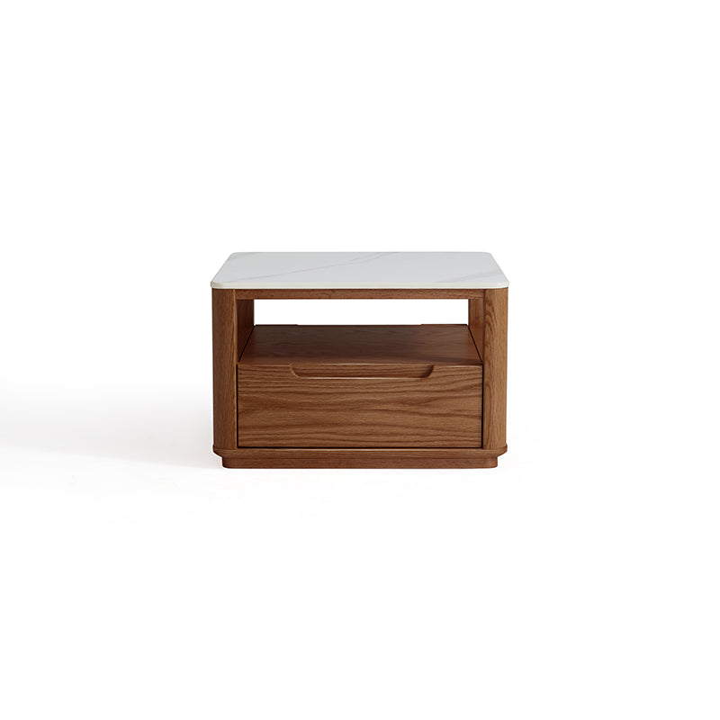 Alana Coffee Table & Side Table Set, FAS-Graded Solid American Oak with Paulownia Wood and – view 30
