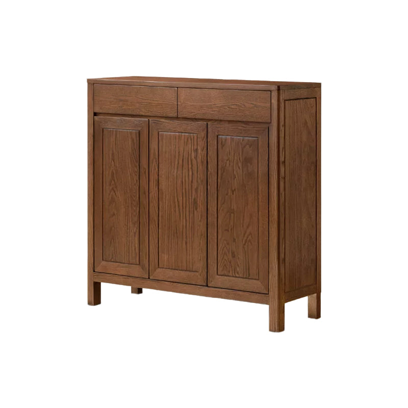 Archer fraxinus mandshurica wood shoe cabinet with drawers – Walnut 115cm, view 16
