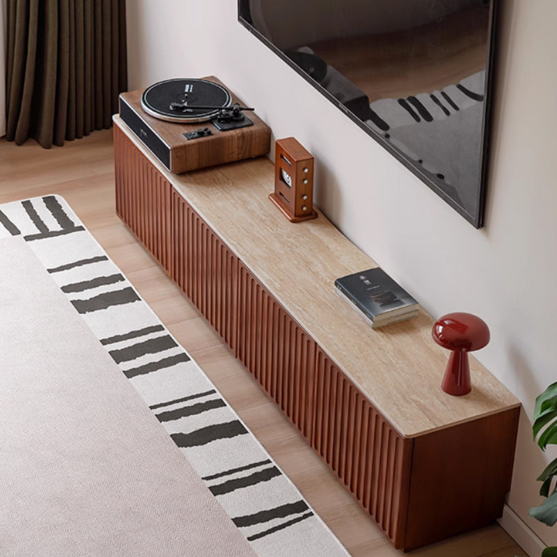 Bennett Wooden TV Unit in Solid Poplar with Ceramic Top 200cm / 220cm – view 3