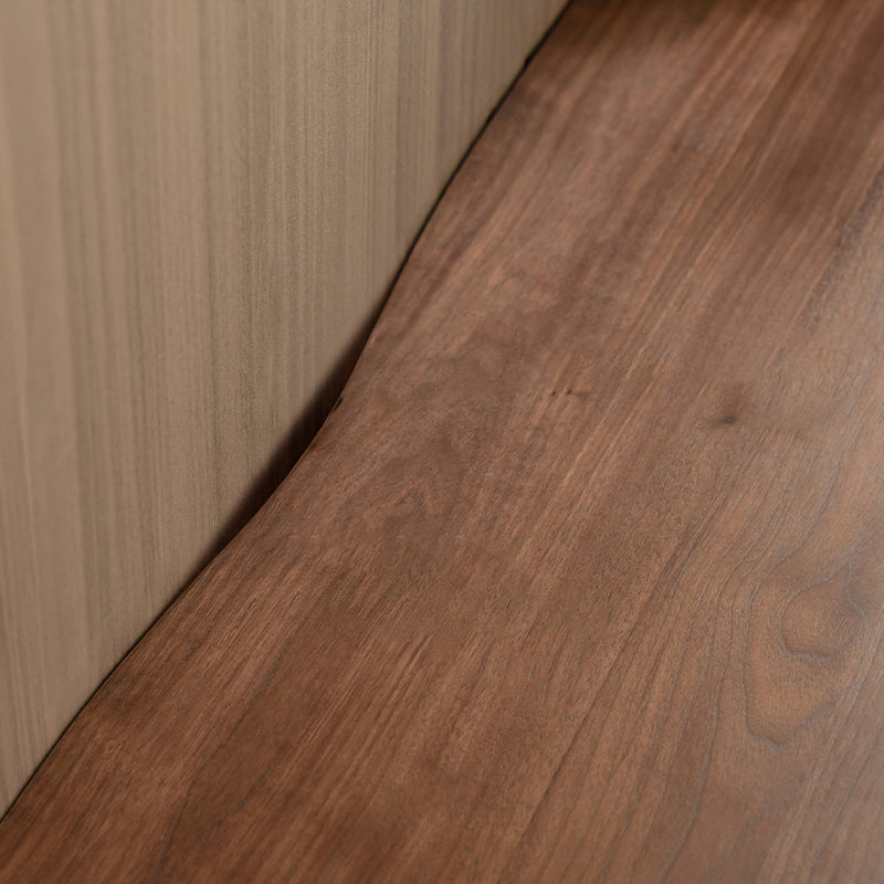 Bernadette FAS-Graded Solid Black Walnut TV Unit 180cm 200cm 220cm – view 9