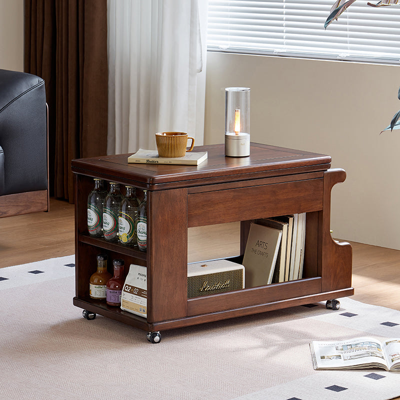 Brenda Expandable Wooden Side Table and Coffee Table in Rubberwood – view 2