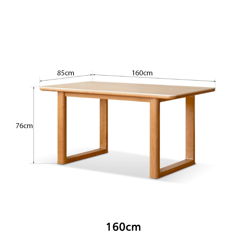 Drew Cherry Wooden Dining Table, Ceramic Top 140cm / 160cm / 180cm / 200cm – view 9
