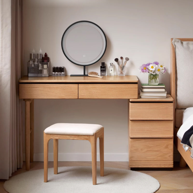 Chester Solid Oak Adjustable Dressing Table with Drawer