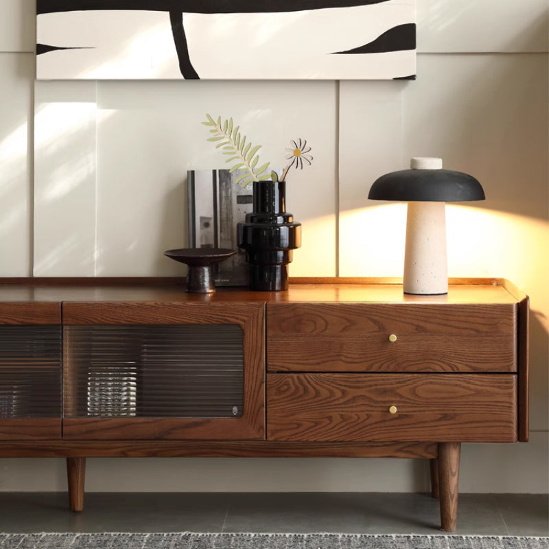 Claudia Wooden TV Unit in Solid Ash 150cm 180cm 200cm 220cm 240cm – view 20