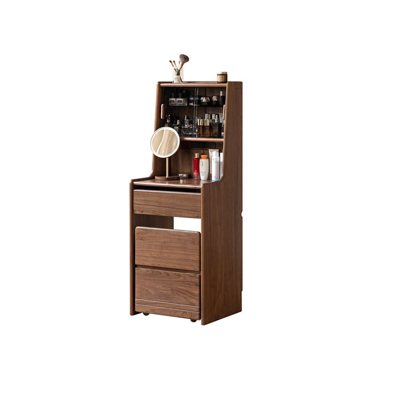 Cornelius Solid Black Walnut Dressing Table 2-in-1 Set 50cm – view 8