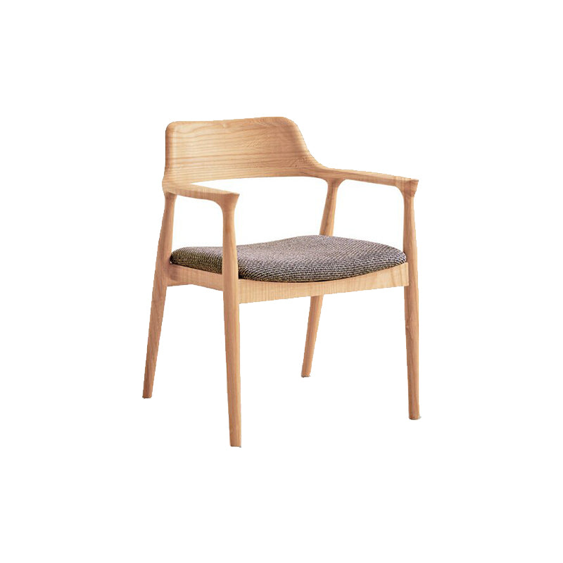 Sharon Curved Back Wooden Dining Chair in Solid Ash – view 12