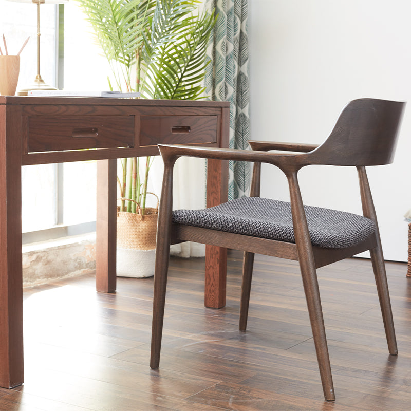 Sharon Curved Back Wooden Dining Chair in Solid Ash – view 3