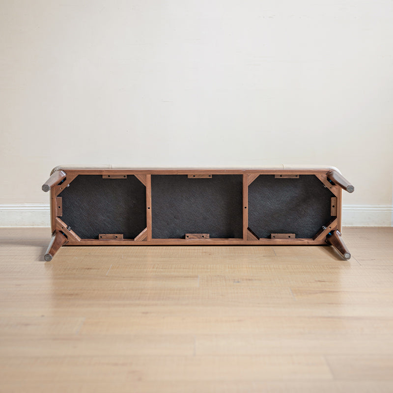 Daryl Cushioned Dining Bench with Solid Black Walnut Legs 120cm / 140cm – view 5