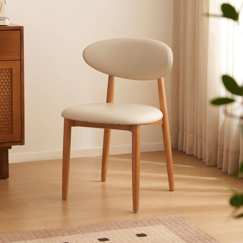 Danielle Upholstered Dining Chair, Solid Rubberwood Frame