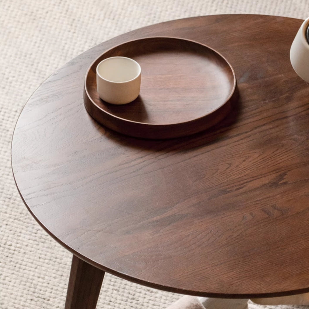 Daubs solid oak coffee table and side table – view 6