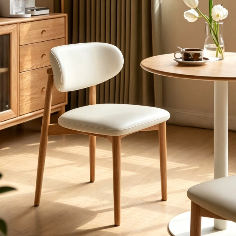 Rene Upholstered Dining Chair, Solid American Oak Frame