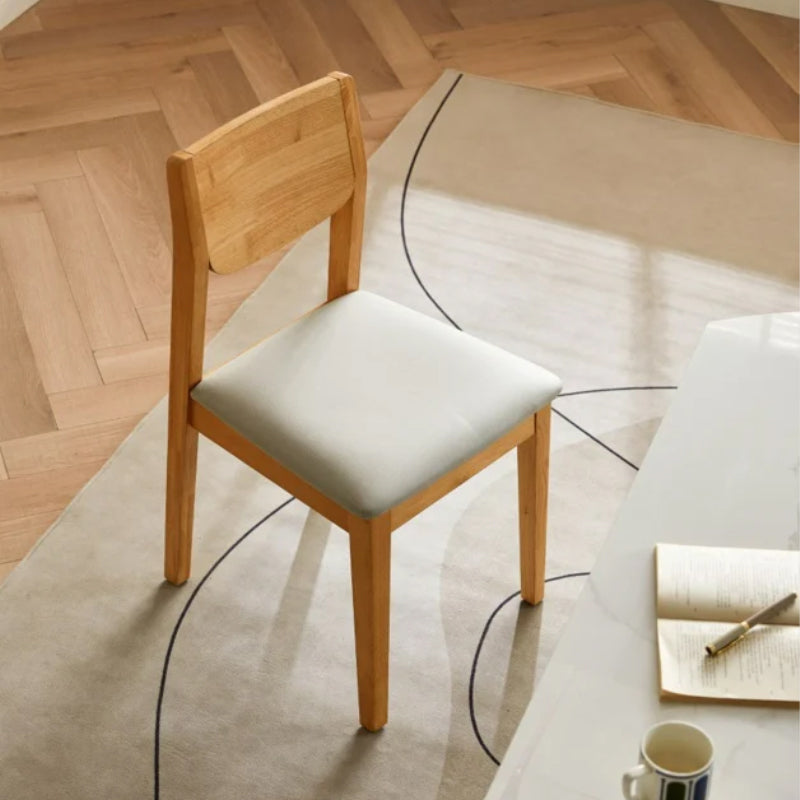 Hayde Upholstered Dining Chair, Solid Rubberwood Legs