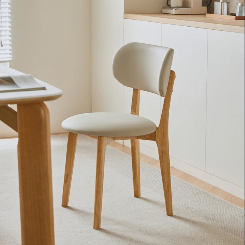 Selby PU Leather Dining Chair, Solid Timber Frame