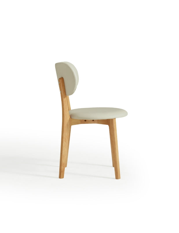 Selby PU Leather Dining Chair, Solid Timber Frame – view 10