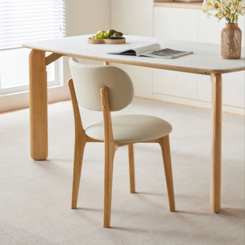 Selby PU Leather Dining Chair, Solid Timber Frame – view 2