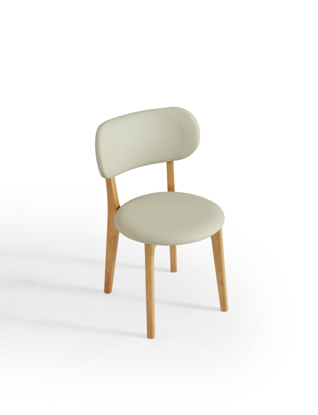 Selby PU Leather Dining Chair, Solid Timber Frame – view 7