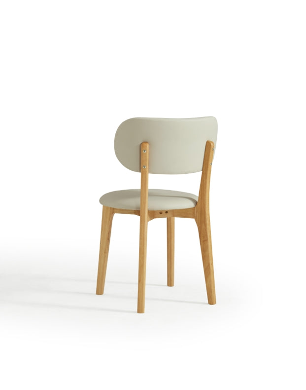 Selby PU Leather Dining Chair, Solid Timber Frame – view 9