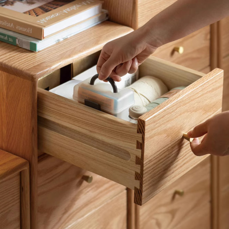 Ellen Solid American Oak Chest of Drawers 3 / 4 / 5 / 6 Drawers – view 22
